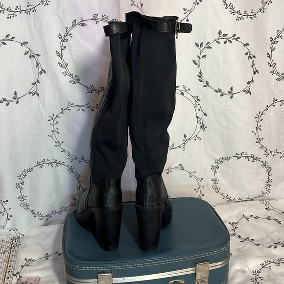 NWT Black Zip Up Knee High Torrid Platform Heels - size 9 1/2 - Picture 4 of 11